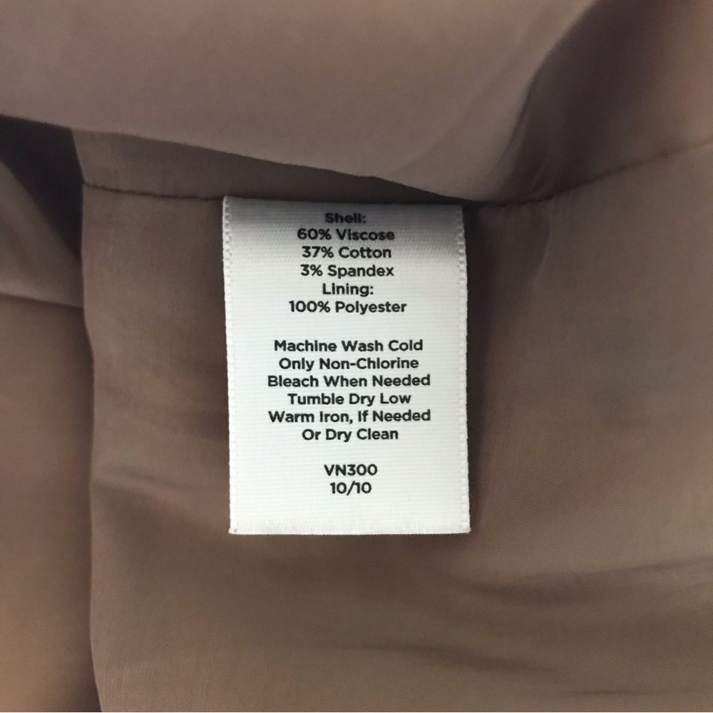 Talbots Petite Brown Floral Satin Skirt Size 14P Pleated Size Zip Lined NEW - Picture 9 of 11